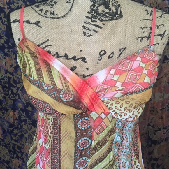 ☀️CUTE Y2K Boho cami top🌻🧡 - Picture 3 of 5